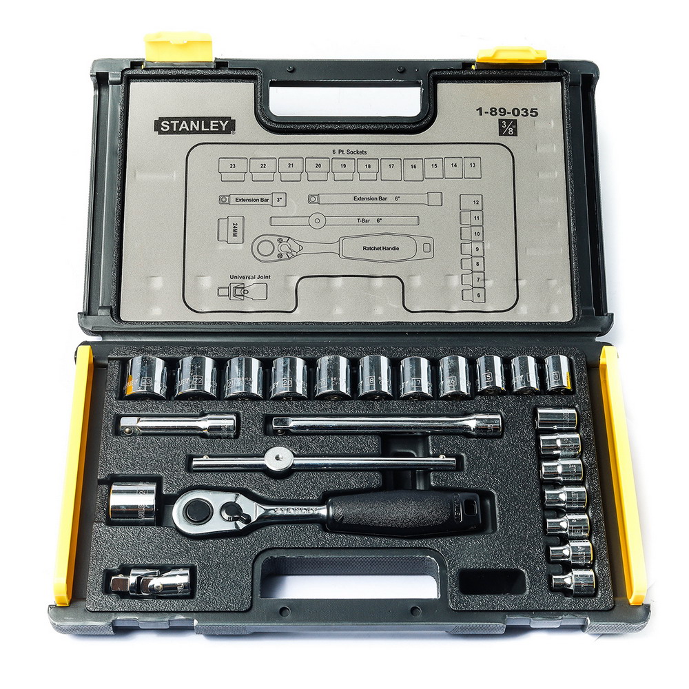 STANLEY 89-035 ชุดลูกบ็อกซ์ 6เหลี่ยม 3-8- ชุด 24ชิ้น_1