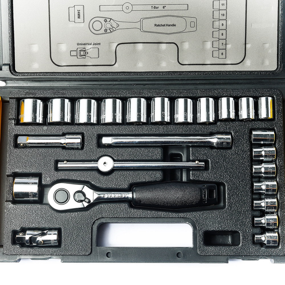 STANLEY 89-035 ชุดลูกบ็อกซ์ 6เหลี่ยม 3-8- ชุด 24ชิ้น_2