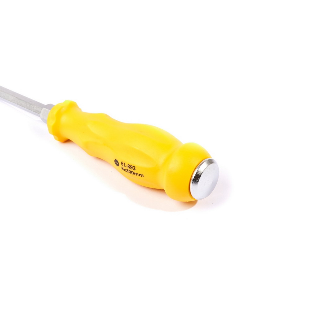 STANLEY 61-893 ไขควงตอก ปากแบน 8 มม X 8 นิ้ว มีแถบแม่เหล็กที่ปลายหัวไขควง_2