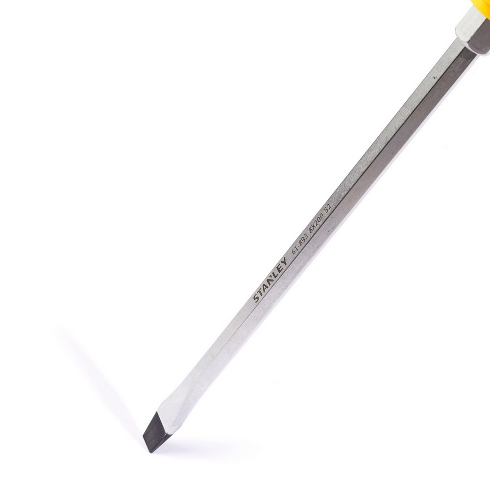 STANLEY 61-893 ไขควงตอก ปากแบน 8 มม X 8 นิ้ว มีแถบแม่เหล็กที่ปลายหัวไขควง_3