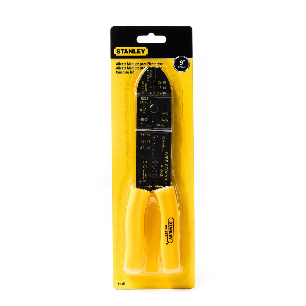 STANLEY 84-223 คีมปอก-ตัด-ย้ำ สายไฟ 9 นิ้ว_7