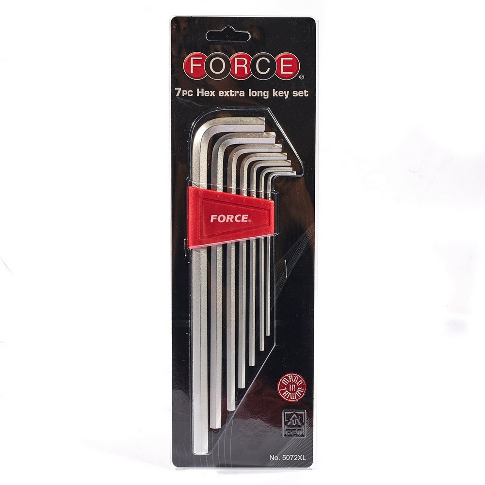 FORCE 5072XL ชุดประแจแอลหกเหลี่ยม ยาวพิเศษ 7 ชิ้น_3
