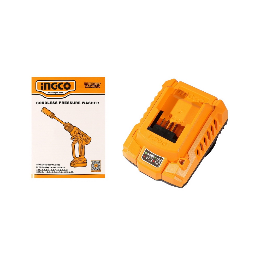 INGCO CPWLI20362 ปืนฉีดน้ำแรงดันสูงไร้สาย 20V 24-8 บาร์ ระบบหยุดอัตโนมัติ_5