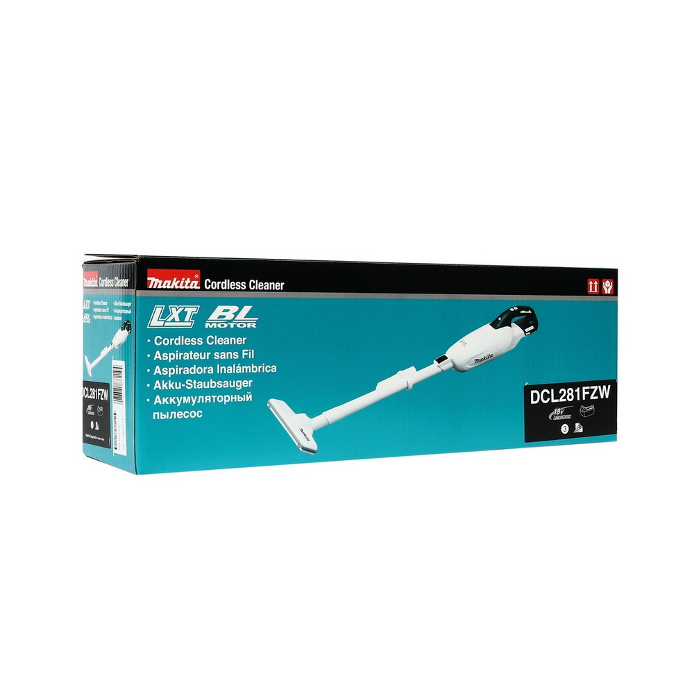MAKITA DCL281FZW เครื่องดูดฝุ่นไร้สาย 18V สีขาว ไม่รวมแบต-แท่นชาร์จ_5
