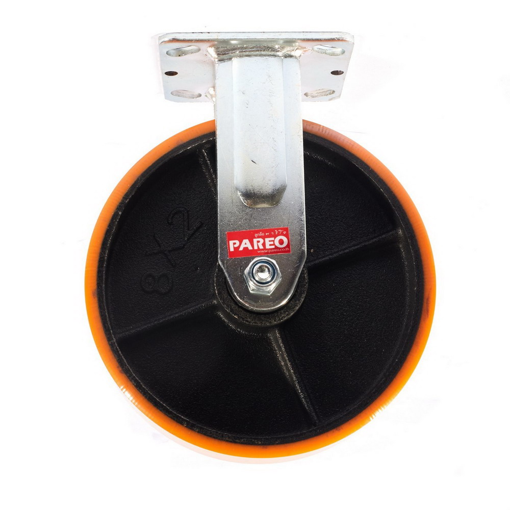 PAREO ล้อโพลียูรีเทน รุ่น MAX แป้นตาย 200MM รับน้ำหนักได้ 450-500 KG_1