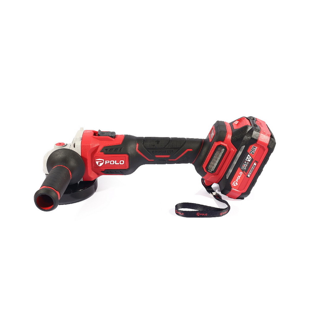 POLO PAG-202-D1 เครื่องเจียร์ไร้สาย 4 นิ้ว 20V-BL พร้อมแบต_4