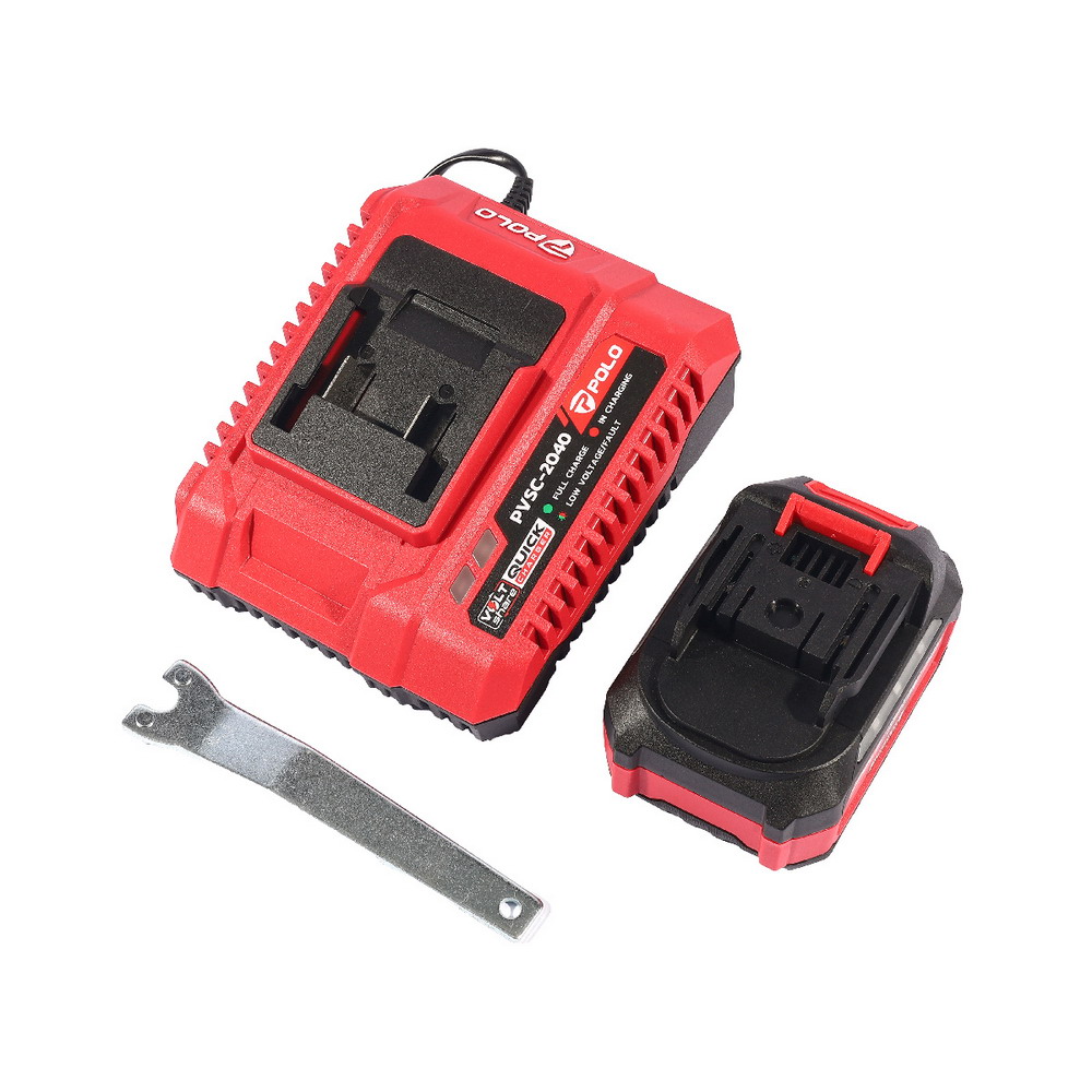 POLO PAG-202-D1 เครื่องเจียร์ไร้สาย 4 นิ้ว 20V-BL พร้อมแบต_8