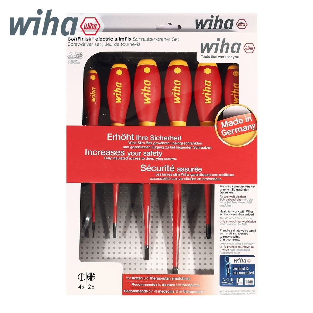 WIHA 3201ZK6 ชุดไขควง SoftFinish Electric SlimFix 6 ชิ้น รหัส 36455_3