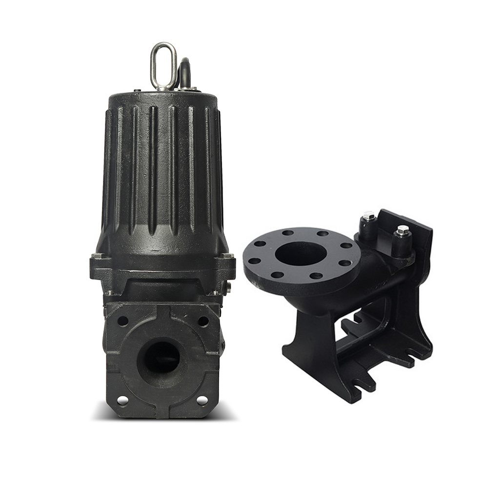 TSURUMI 80U21-5 ชุดปั๊มดูดโคลน 2HP 380V ท่อ 3 นิ้ว พร้อมรางเลื่อน (TOS)