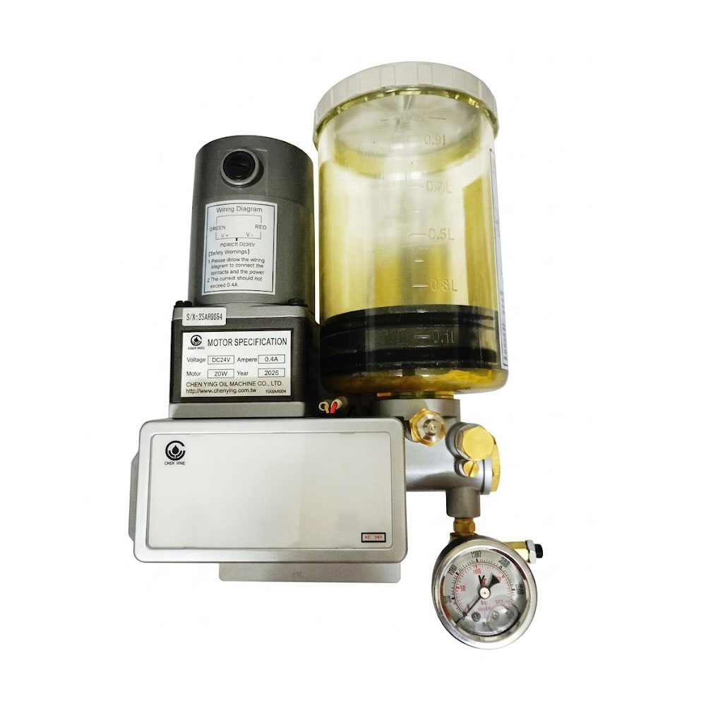 CHEN YING KSC-35K3 ปั้มจ่ายจารบี ต่อเนื่อง 20W DC24V ระบบ PLC ถัง 1000 CC